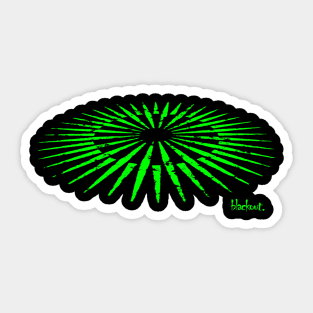 Vector Industrial Green Sun by Blackout Design Sticker